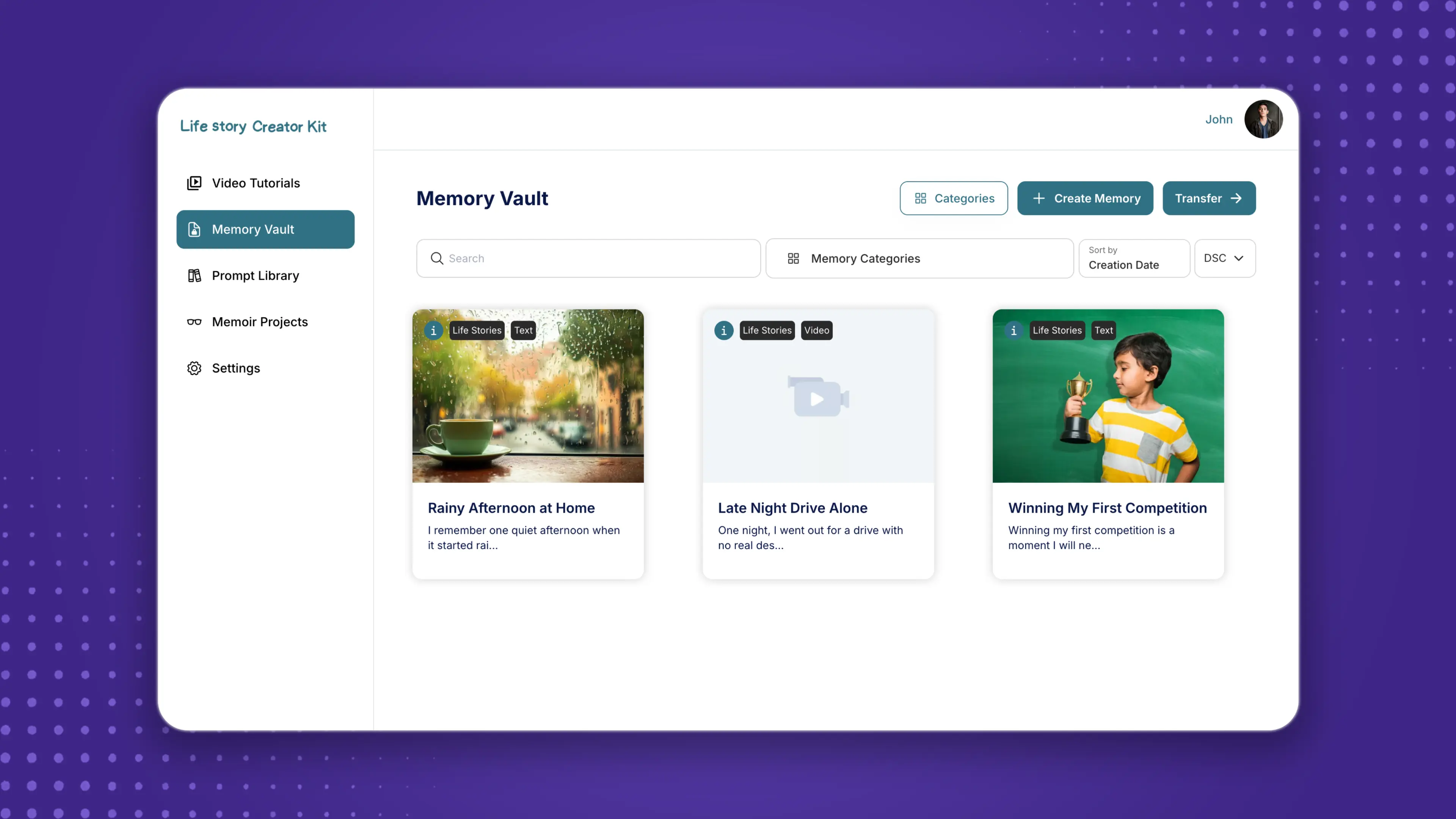 LifeStory Creator